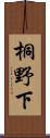 桐野下 Scroll