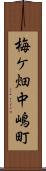 梅ケ畑中嶋町 Scroll