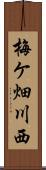 梅ケ畑川西 Scroll