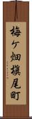 梅ケ畑槇尾町 Scroll