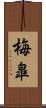 梅皐 Scroll