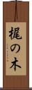 梶の木 Scroll
