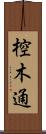 椌木通 Scroll