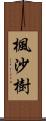 楓沙樹 Scroll
