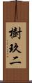 樹玖二 Scroll