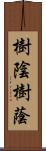 樹陰 Scroll
