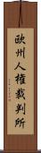 欧州人権裁判所 Scroll
