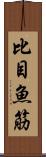 比目魚筋 Scroll