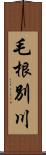 毛根別川 Scroll