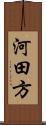 河田方 Scroll