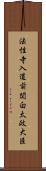 法性寺入道前関白太政大臣 Scroll