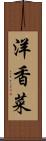 洋香菜 Scroll
