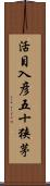 活目入彦五十狭茅 Scroll