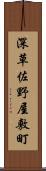 深草佐野屋敷町 Scroll