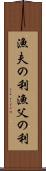 漁夫の利 Scroll