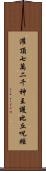 灌頂七萬二千神王護比丘呪經 Scroll