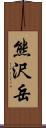 熊沢岳 Scroll