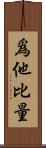 爲他比量 Scroll