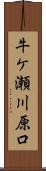 牛ケ瀬川原口 Scroll