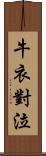 牛衣對泣 Scroll