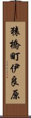 猿橋町伊良原 Scroll