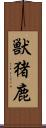 獣;猪;鹿 Scroll