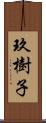 玖樹子 Scroll