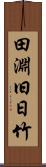 田淵旧日竹 Scroll