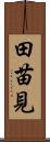 田苗見 Scroll