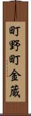 町野町金蔵 Scroll