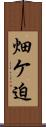 畑ケ迫 Scroll
