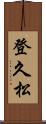 登久松 Scroll