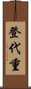 登代重 Scroll