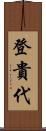 登貴代 Scroll