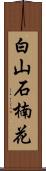 白山石楠花 Scroll