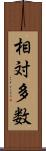 相対多数 Scroll