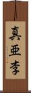 真亜李 Scroll