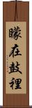 矇在鼓裡 Scroll