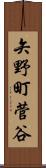 矢野町菅谷 Scroll