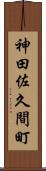 神田佐久間町 Scroll