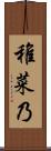 稚菜乃 Scroll