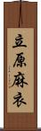 立原麻衣 Scroll