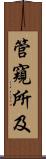 管窺所及 Scroll