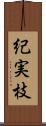 紀実枝 Scroll