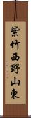 紫竹西野山東 Scroll