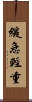 緩急輕重 Scroll