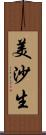 美沙生 Scroll