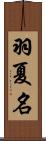 羽夏名 Scroll