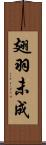 翅羽未成 Scroll