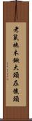 老鼠拖木鍁，大頭在後頭 Scroll